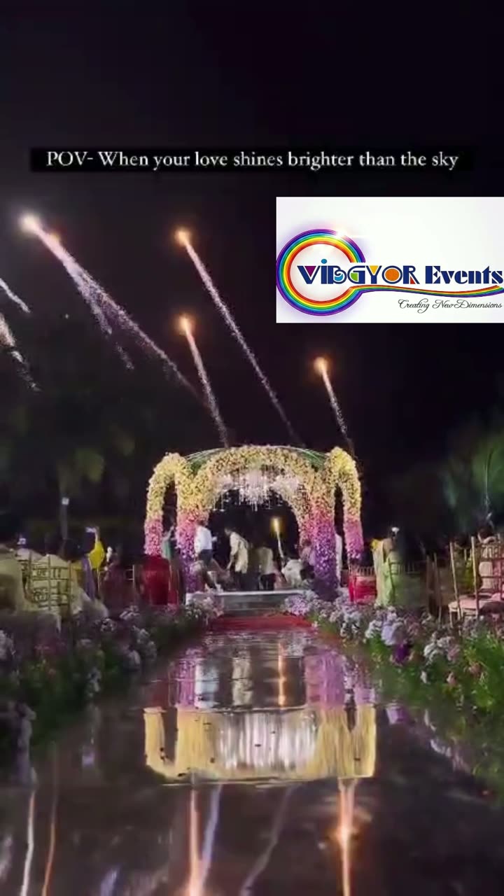 Brighter Than the Sky — Mirror walkway · fireworks