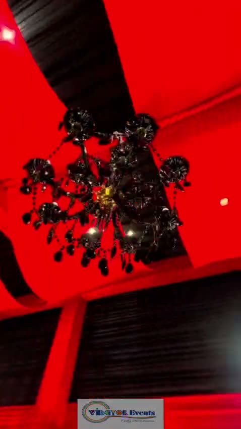Crimson Canopy — Draped ceiling