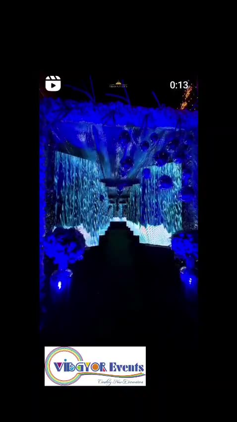 The LED Waterfall — Illuminated entry
